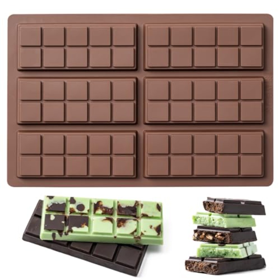 Food Snacks Candy - Stampo per Barrette di Cioccolato Antiaderente,