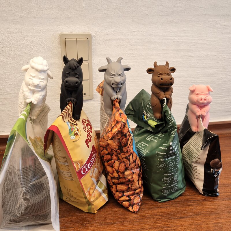 Food Halloween Snacks - Clip per sacchetti snack con animali