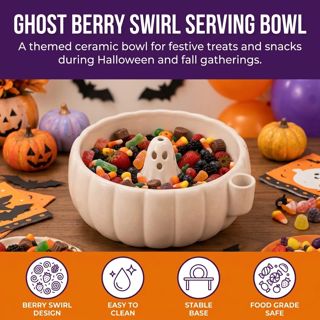 Food Halloween Snacks - Ciotola di Halloween con decorazioni a