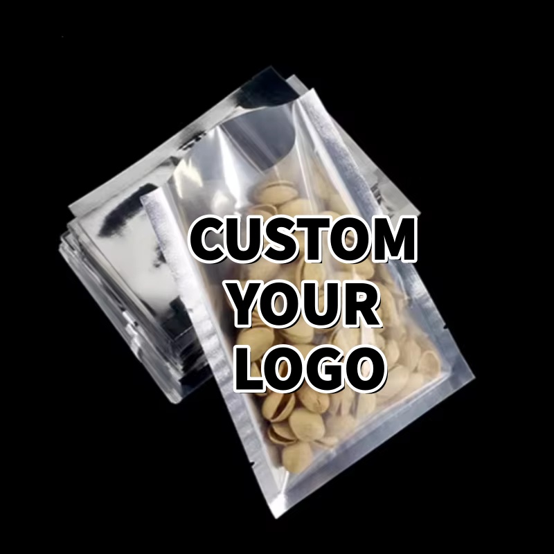 Food Halloween Snacks - Confezione da 100 buste piatte argento