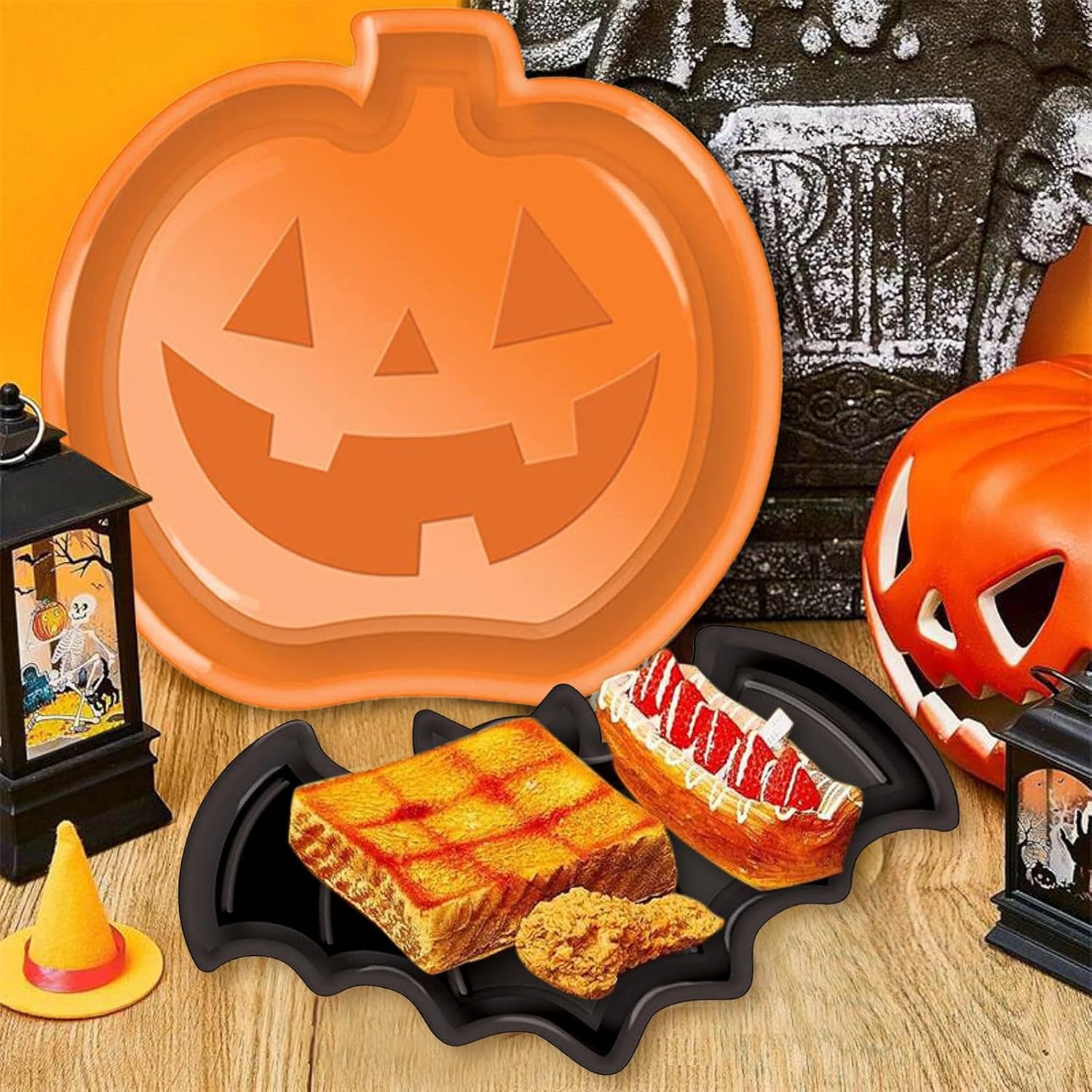 Set di Piatti Riutilizzabili p - Food Halloween Snacks recensione e prezzo